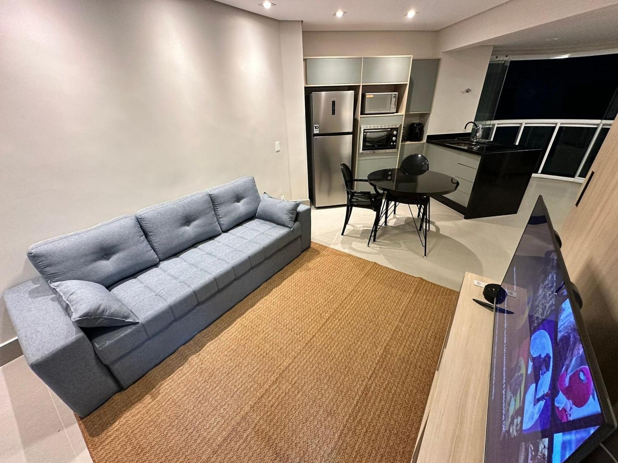 Apartmán Residencial Estanconfor Com Vista Mar 2 Ac E Garagem Santos  Exteriér fotografie