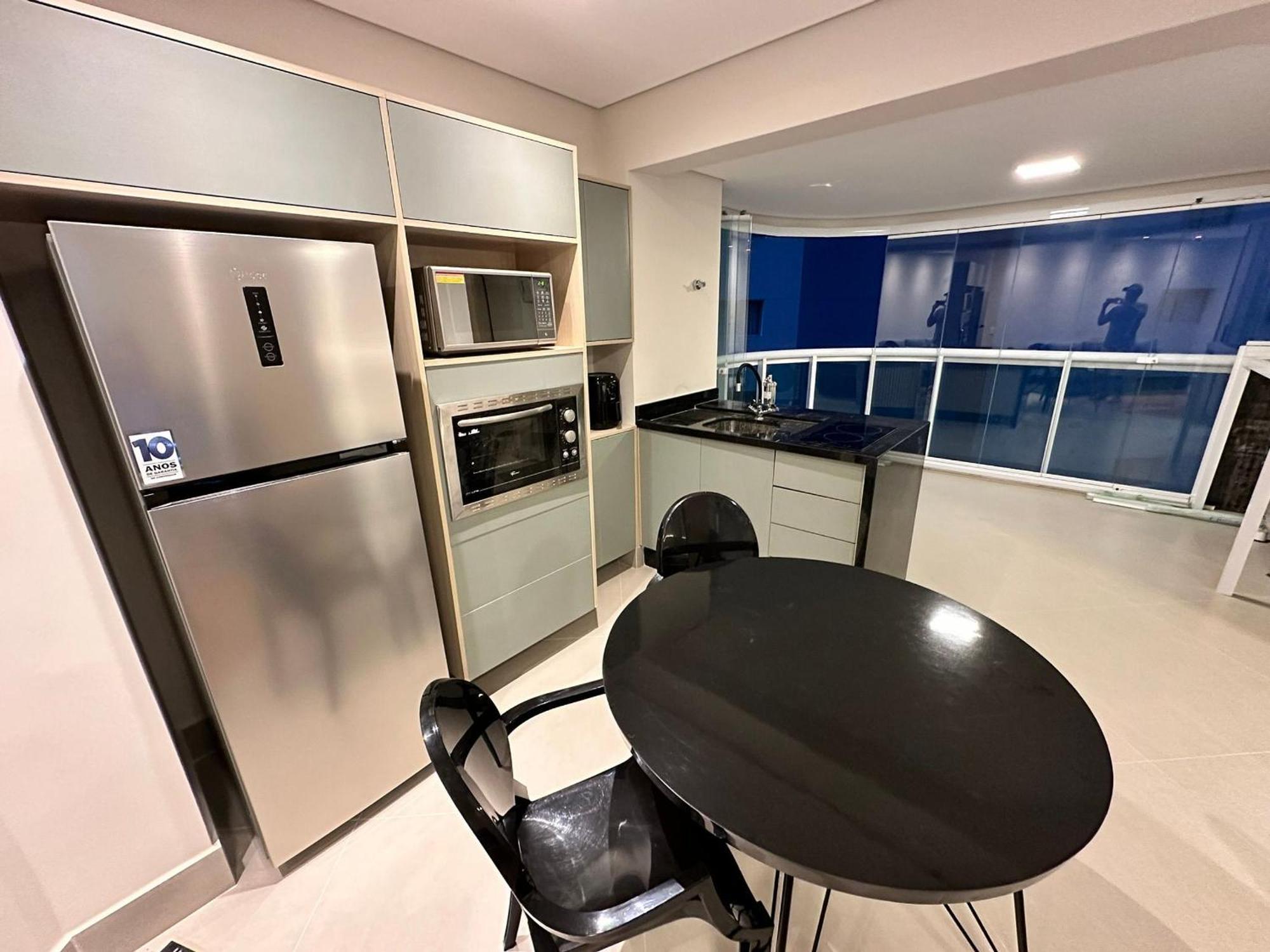 Apartmán Residencial Estanconfor Com Vista Mar 2 Ac E Garagem Santos  Exteriér fotografie
