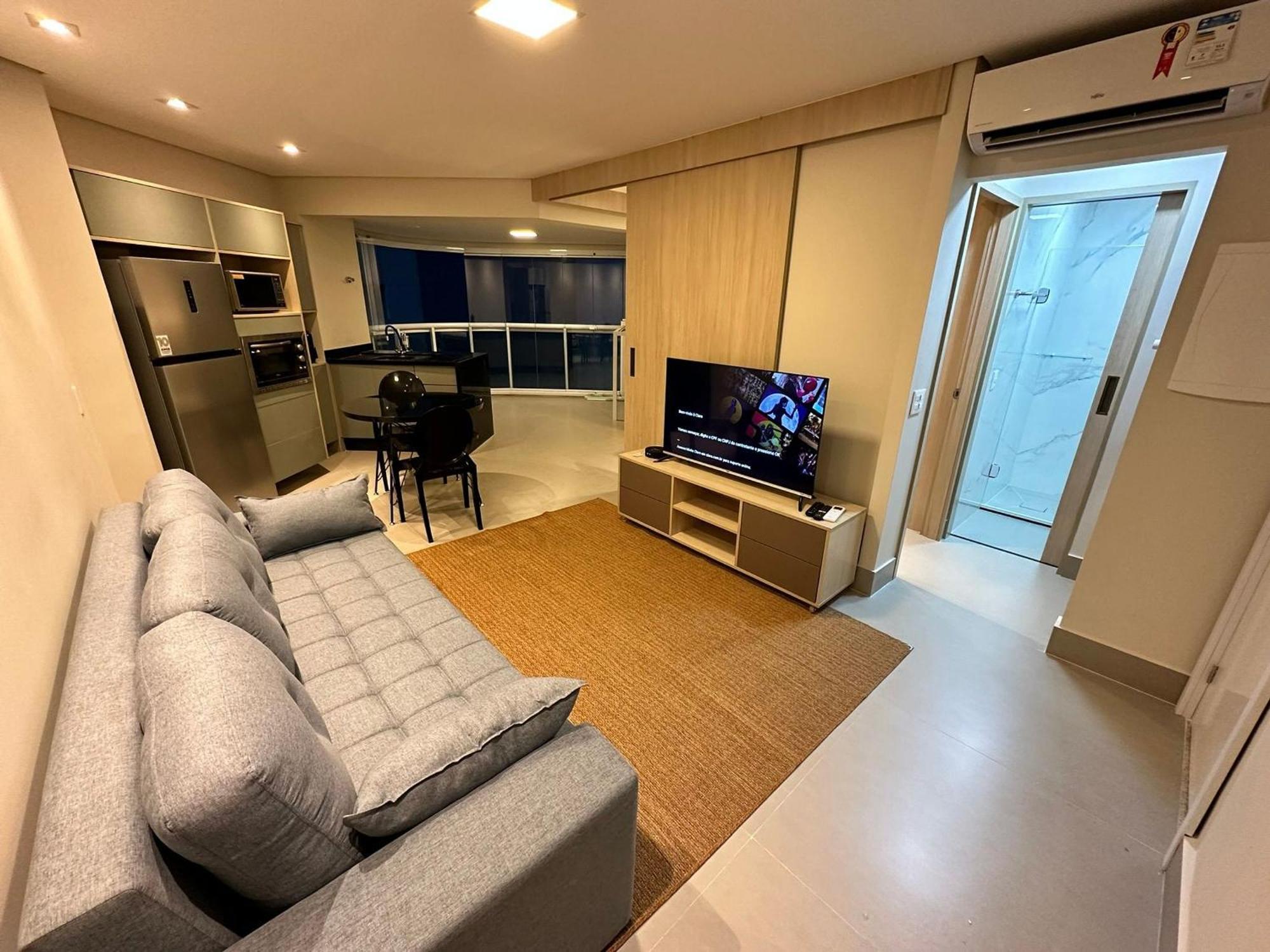 Apartmán Residencial Estanconfor Com Vista Mar 2 Ac E Garagem Santos  Exteriér fotografie