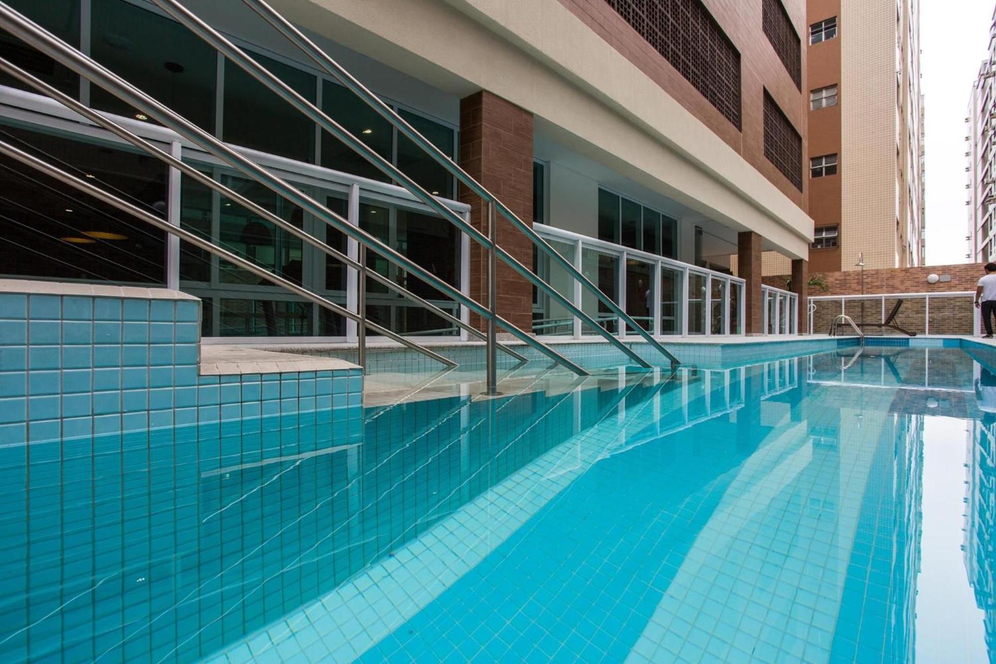 Apartmán Residencial Estanconfor Com Vista Mar 2 Ac E Garagem Santos  Exteriér fotografie